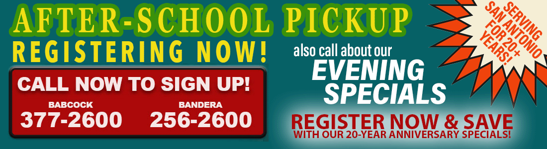 San Antonio After School Pick Up | Serving San Antonio for 20+ years